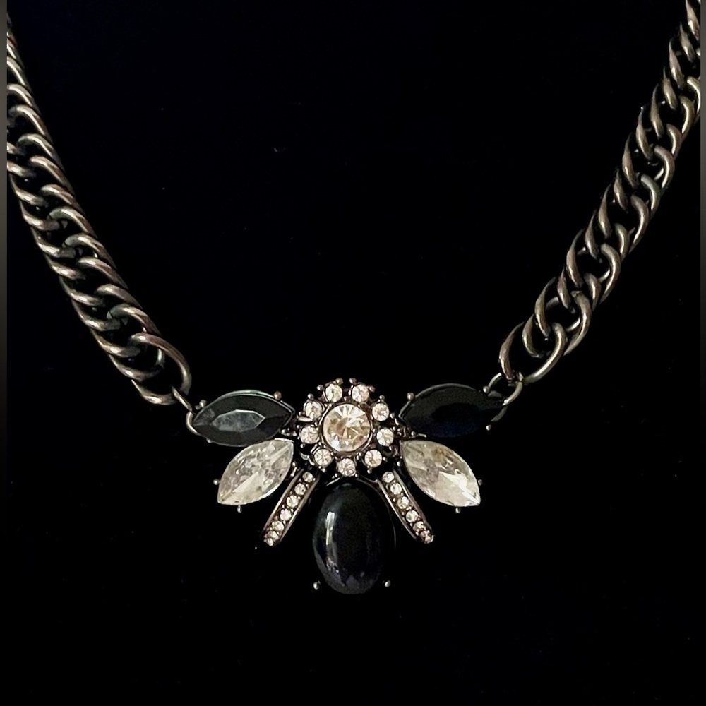 Gothic Rhinestone Necklace - Picture 2 of 3